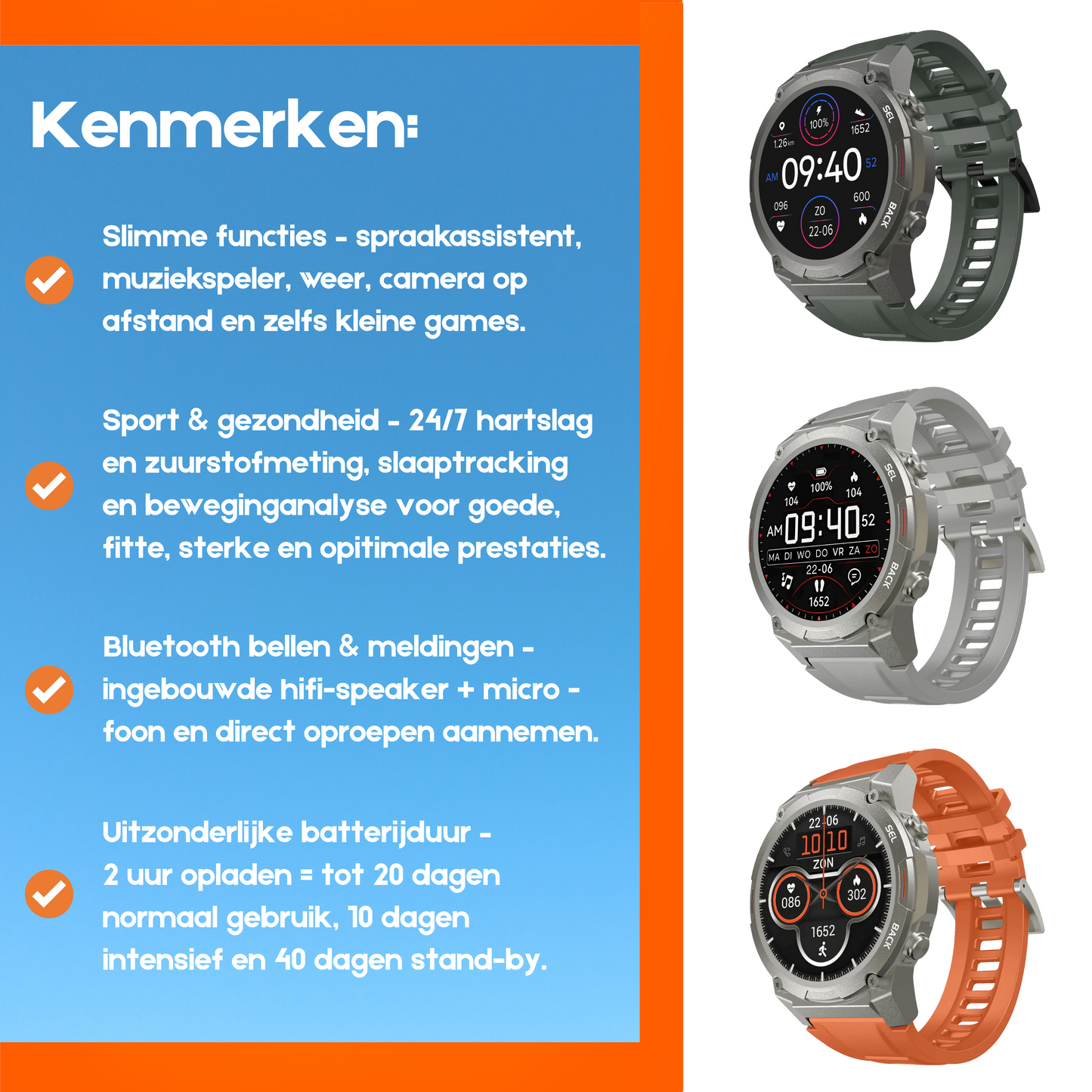 UltraWatch Pro™ – De ultieme smartwatch.