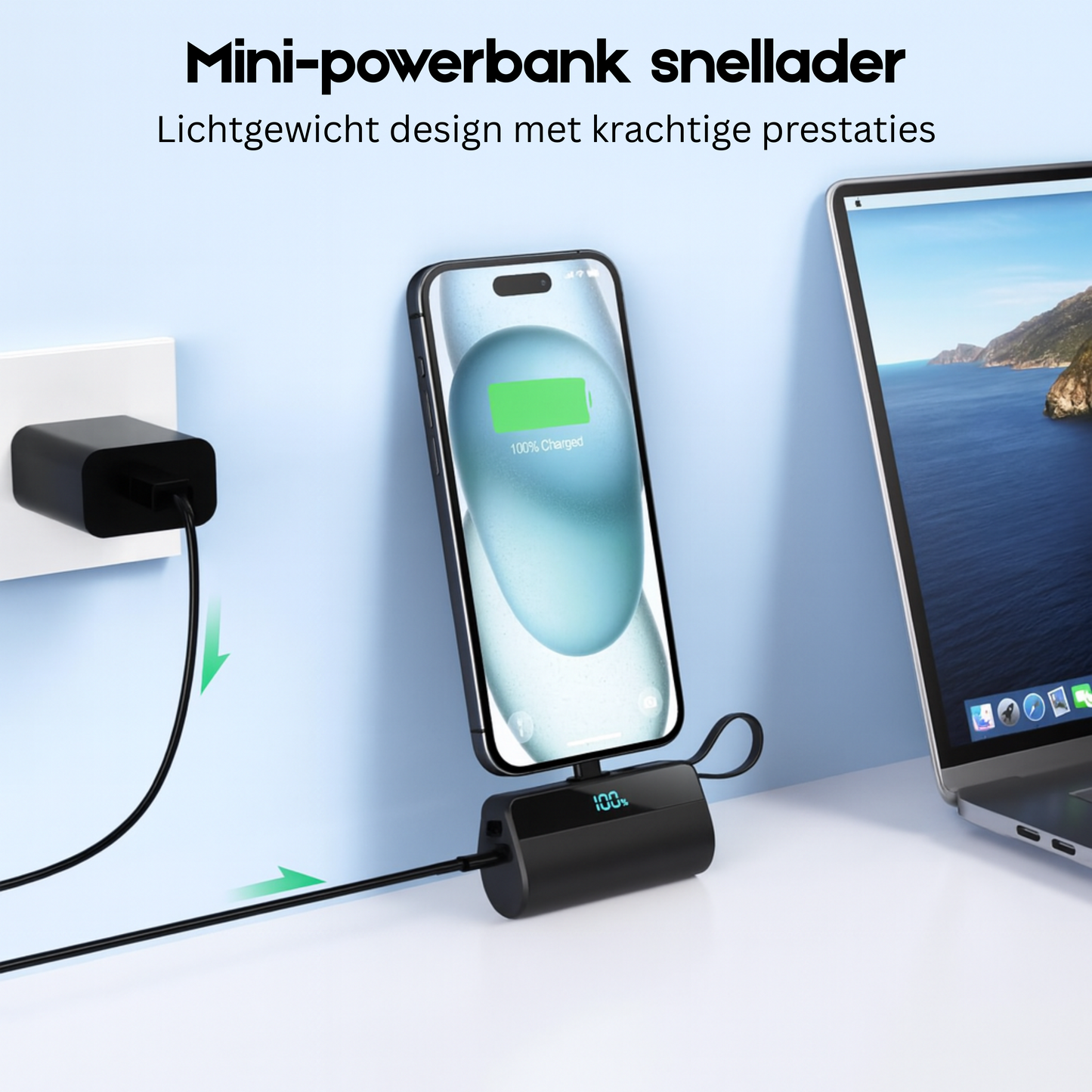 NanoVolt™ – Mini Draagbare Powerbank