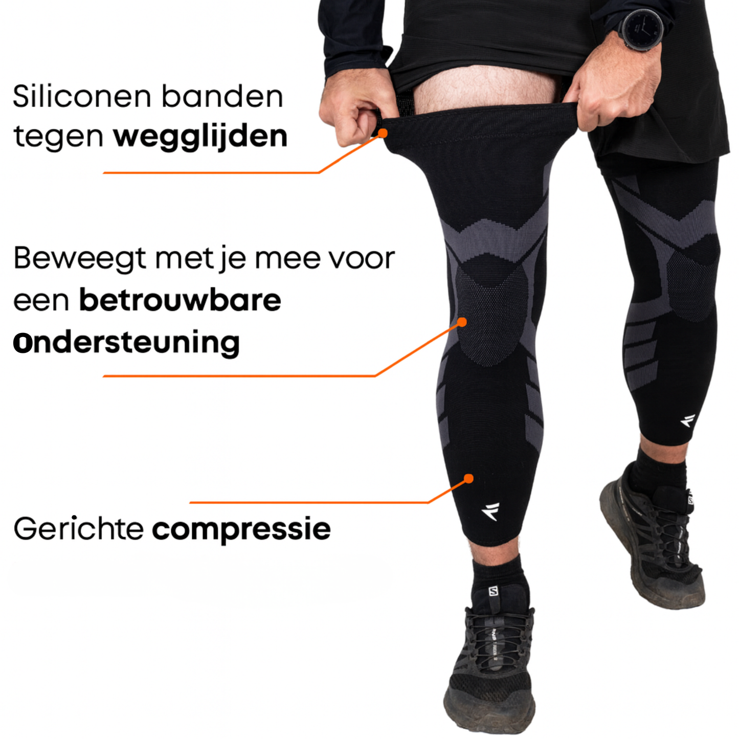 FlexiBrace™ – geeft steun en stabiliteit aan de knie.